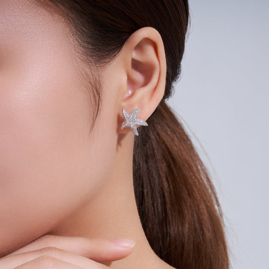 Tuesday Starfish Moissanite Earrings
